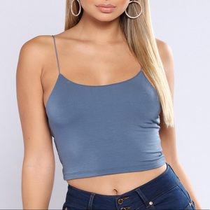 NEVER WORN! Blue Crop Top
